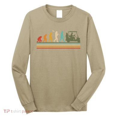 Funny Retro Evolution Of A Golfer Long Sleeve Shirt