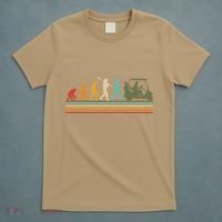 Funny Retro Evolution Of A Golfer T-Shirt thumb 5