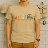 Funny Retro Evolution Of A Golfer T-Shirt thumb 6