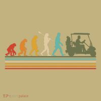 Funny Retro Evolution Of A Golfer Button thumb 1