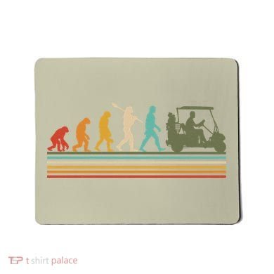 Funny Retro Evolution Of A Golfer Mousepad