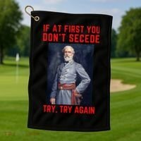 Funny Robert E. Lee Secede Civil War Secession Golf Towel thumb 1