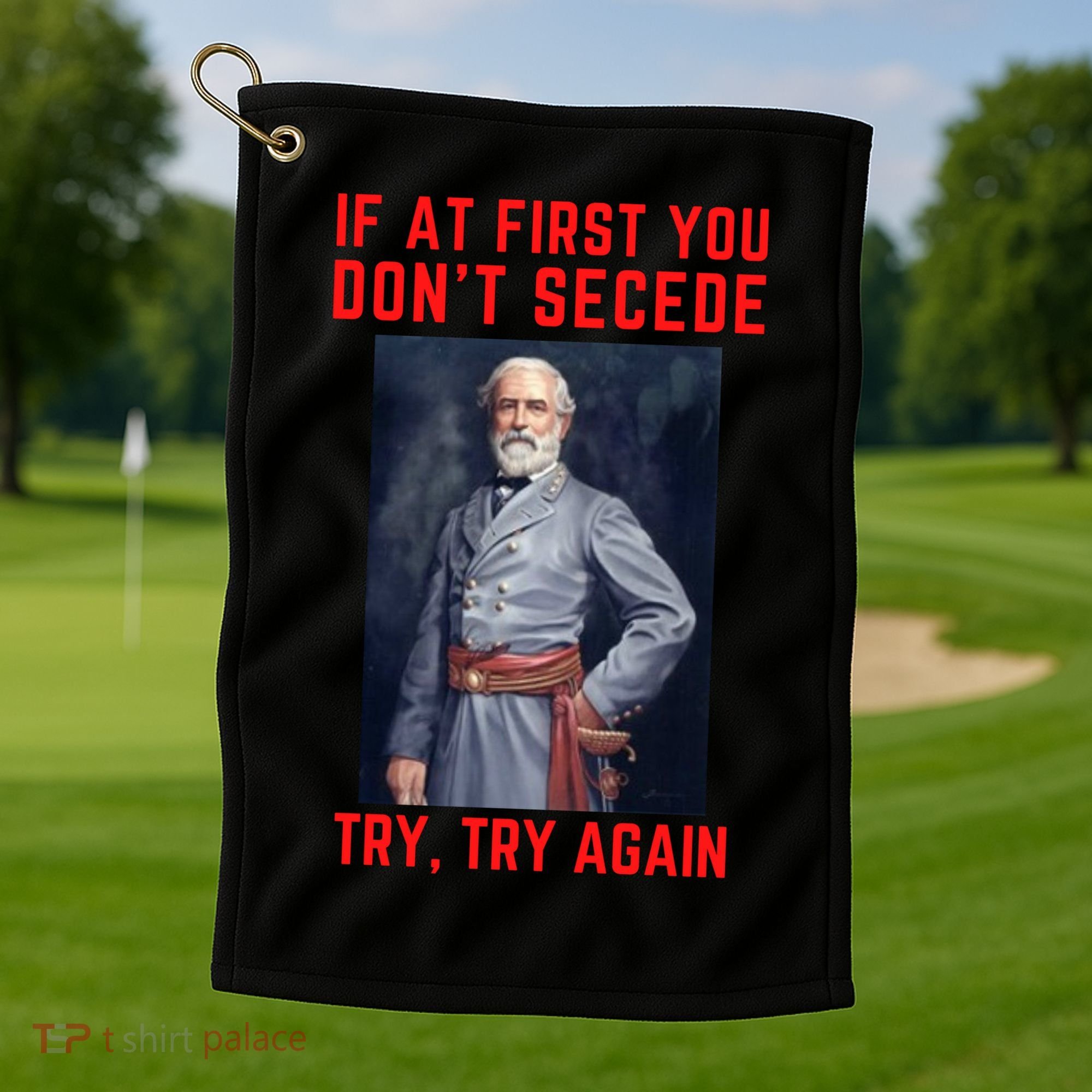 Funny Robert E. Lee Secede Civil War Secession Golf Towel