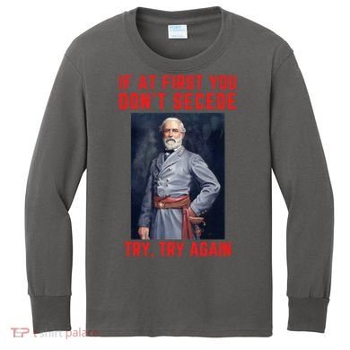 Funny Robert E. Lee Secede Civil War Secession Kids Long Sleeve Shirt