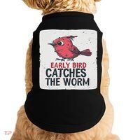 Funny Red Early Bird Costume For Worm Idiom Speech Lovers Doggie Tank thumb 0