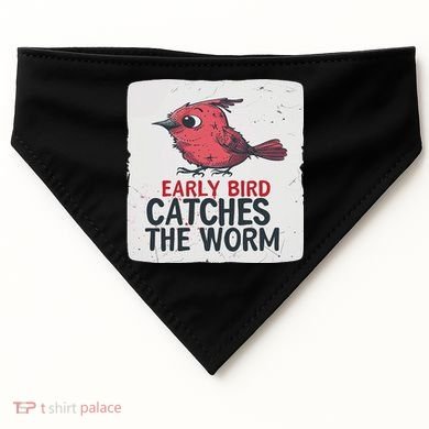 Funny Red Early Bird Costume For Worm Idiom Speech Lovers USA-Made Doggie Bandana