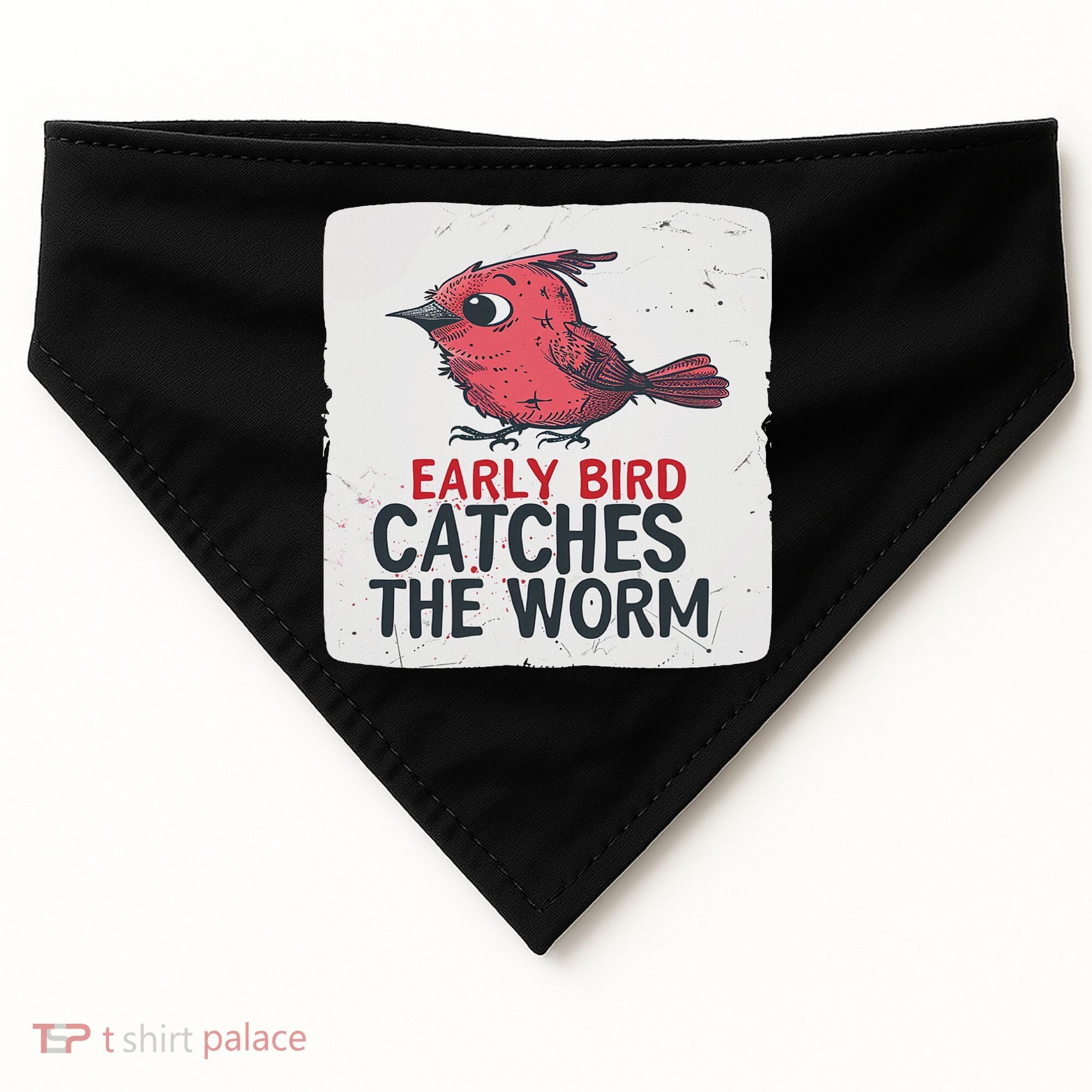 Funny Red Early Bird Costume For Worm Idiom Speech Lovers USA-Made Doggie Bandana