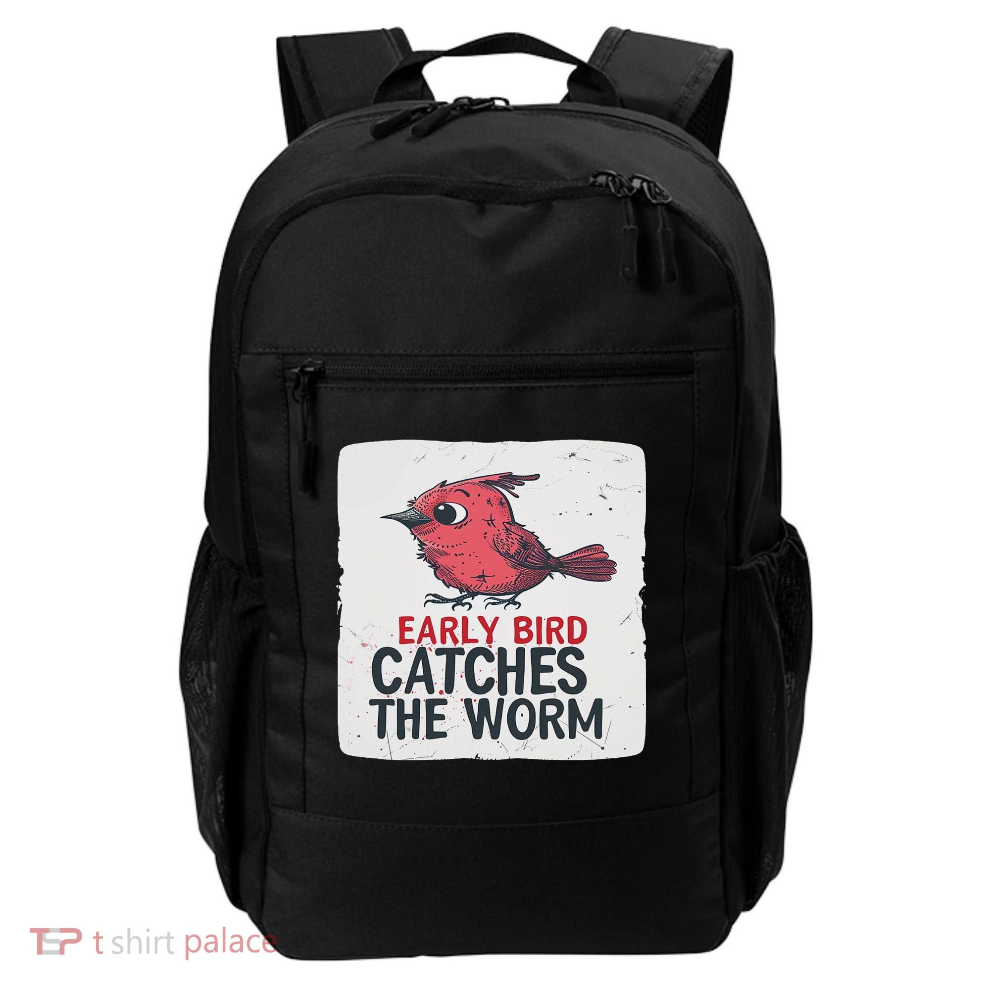 Funny Red Early Bird Costume For Worm Idiom Speech Lovers Backpack