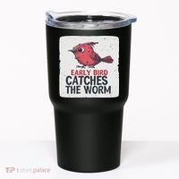 Funny Red Early Bird Costume For Worm Idiom Speech Lovers Tumbler thumb 0
