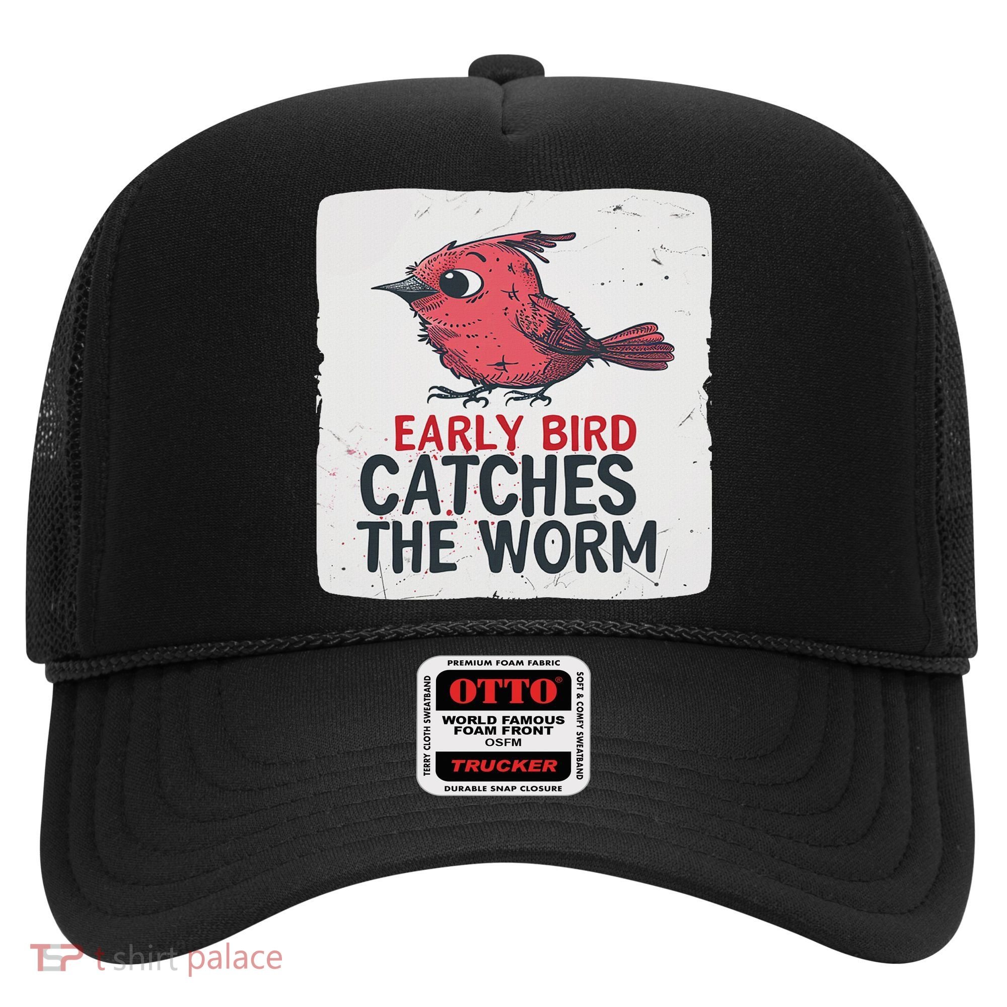 Funny Red Early Bird Costume For Worm Idiom Speech Lovers Hat