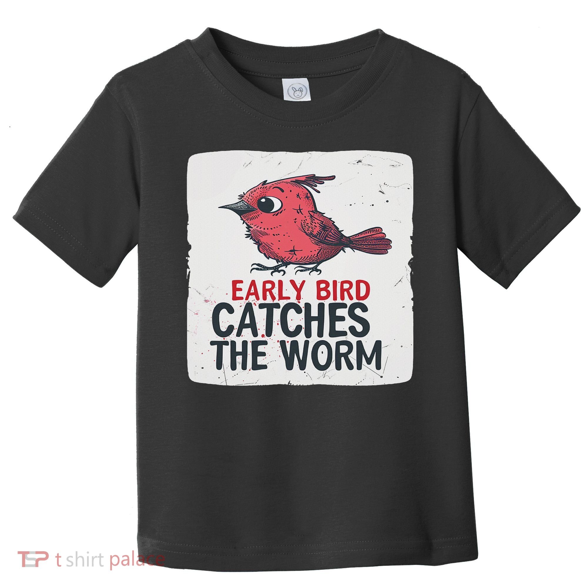 Funny Red Early Bird Costume For Worm Idiom Speech Lovers Toddler T-Shirt