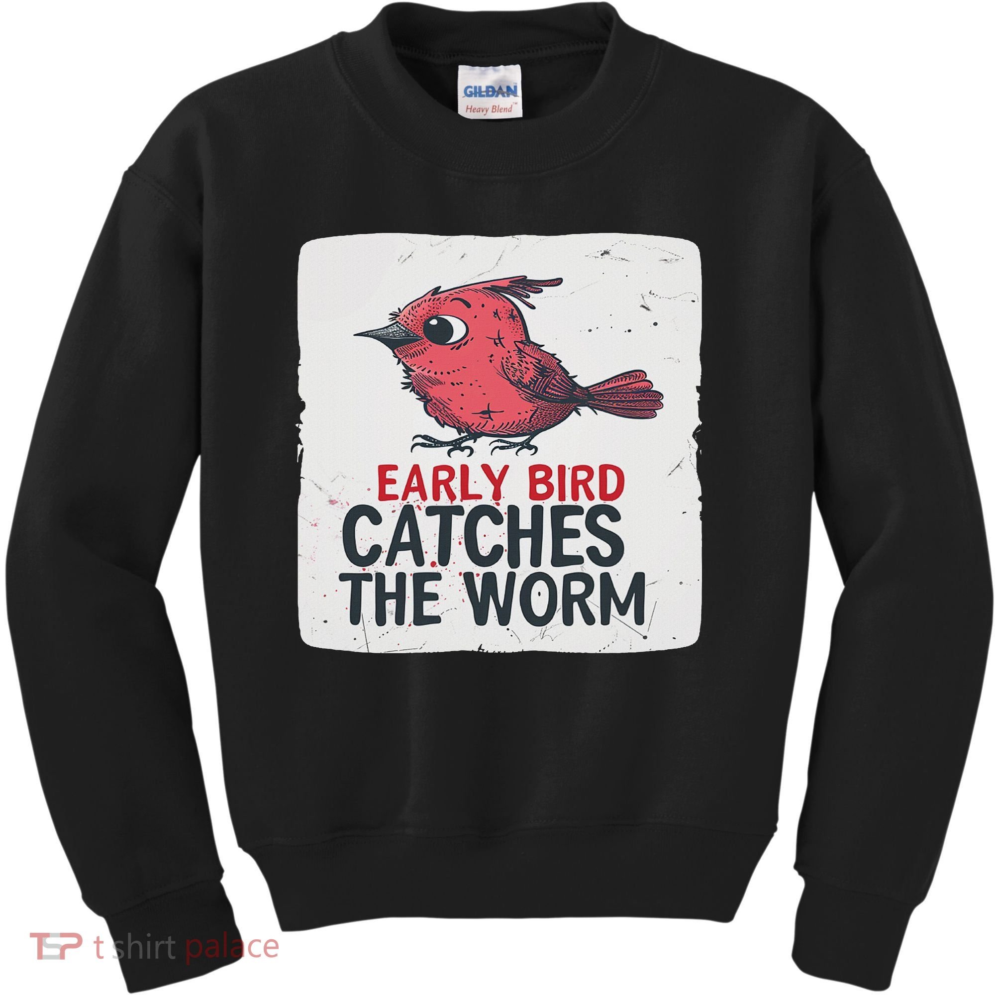 Funny Red Early Bird Costume For Worm Idiom Speech Lovers Kids Sweatshirt