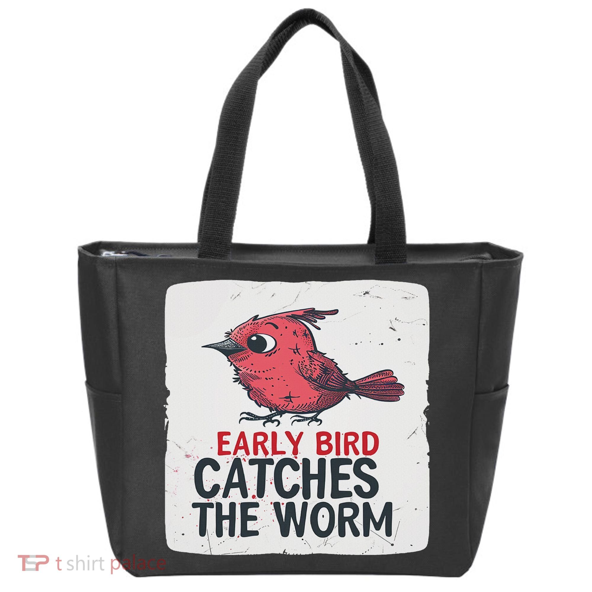 Funny Red Early Bird Costume For Worm Idiom Speech Lovers Tote Bag