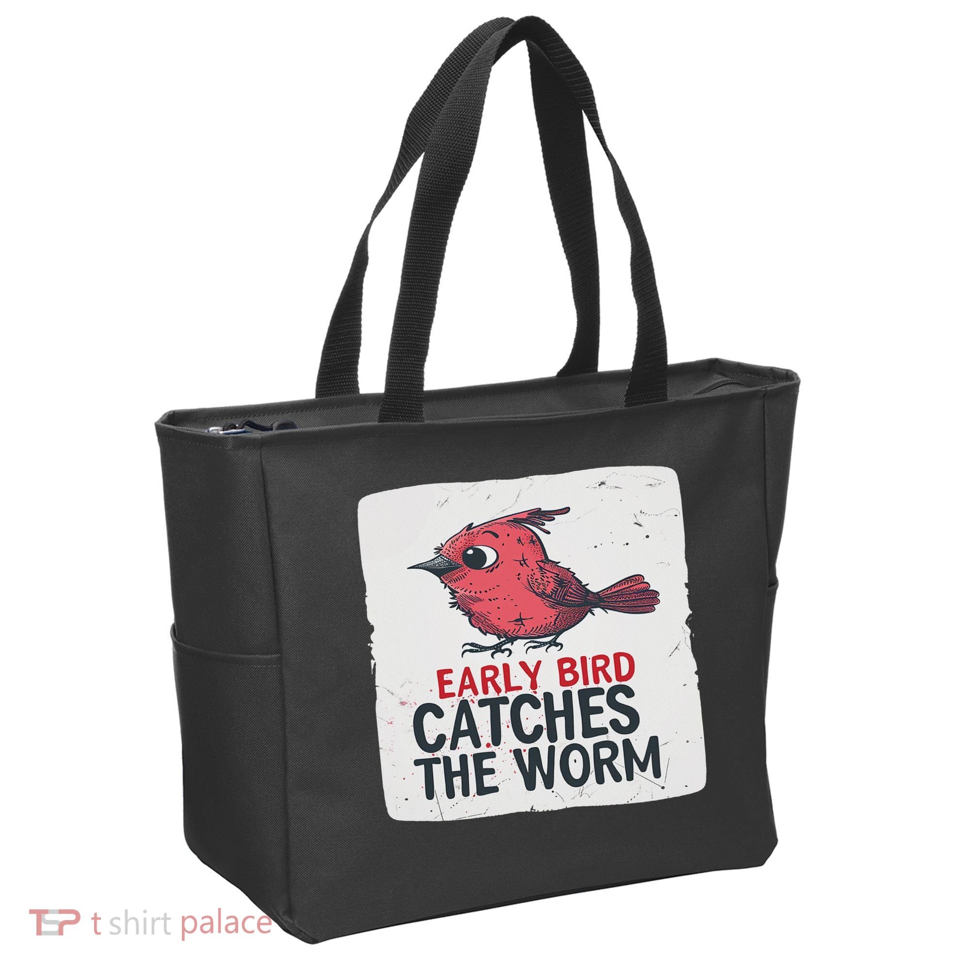 Funny Red Early Bird Costume For Worm Idiom Speech Lovers Tote Bag