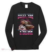 Funny Rizz Em With The Tism Meme Moo Deng Baby Hippo Long Sleeve Shirt thumb 0