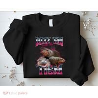 Funny Rizz Em With The Tism Meme Moo Deng Baby Hippo Sweatshirt thumb 2