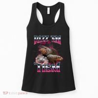 Funny Rizz Em With The Tism Meme Moo Deng Baby Hippo Women's Tank Top thumb 0