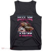 Funny Rizz Em With The Tism Meme Moo Deng Baby Hippo Tank Top thumb 0