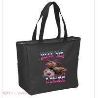 Funny Rizz Em With The Tism Meme Moo Deng Baby Hippo Tote Bag thumb 2