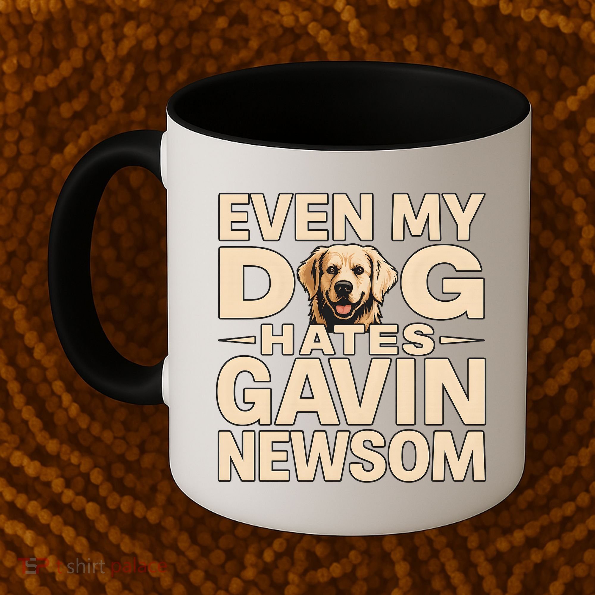 Funny Republican Even My Dog Hates Gavin Newsom Coffee Mug