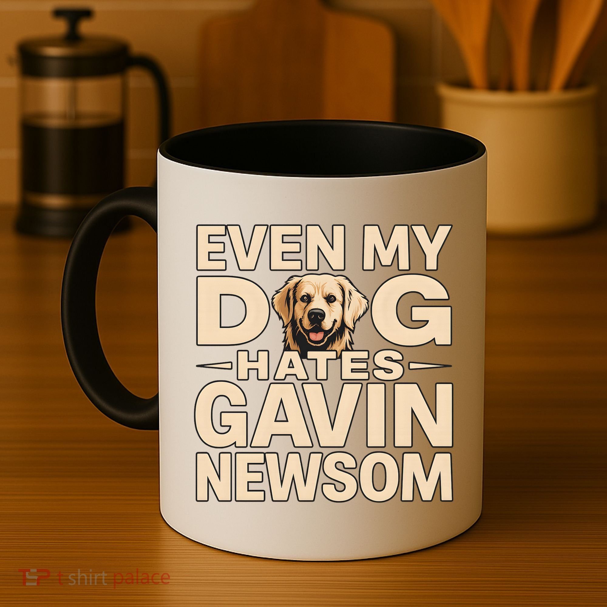 Funny Republican Even My Dog Hates Gavin Newsom Coffee Mug