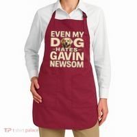 Funny Republican Even My Dog Hates Gavin Newsom Apron thumb 2