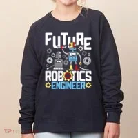 Future Robotics Engineer Engineering Robot Lover Cyborg Women's Sweatshirt thumb 0