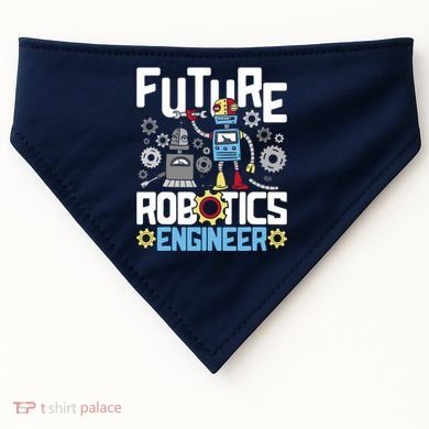 Future Robotics Engineer Engineering Robot Lover Cyborg USA-Made Doggie Bandana