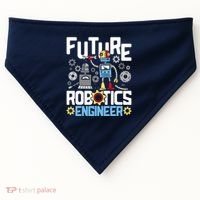 Future Robotics Engineer Engineering Robot Lover Cyborg USA-Made Doggie Bandana thumb 0