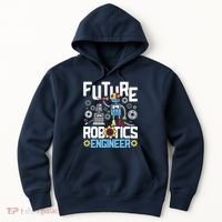 Future Robotics Engineer Engineering Robot Lover Cyborg Hoodie thumb 0
