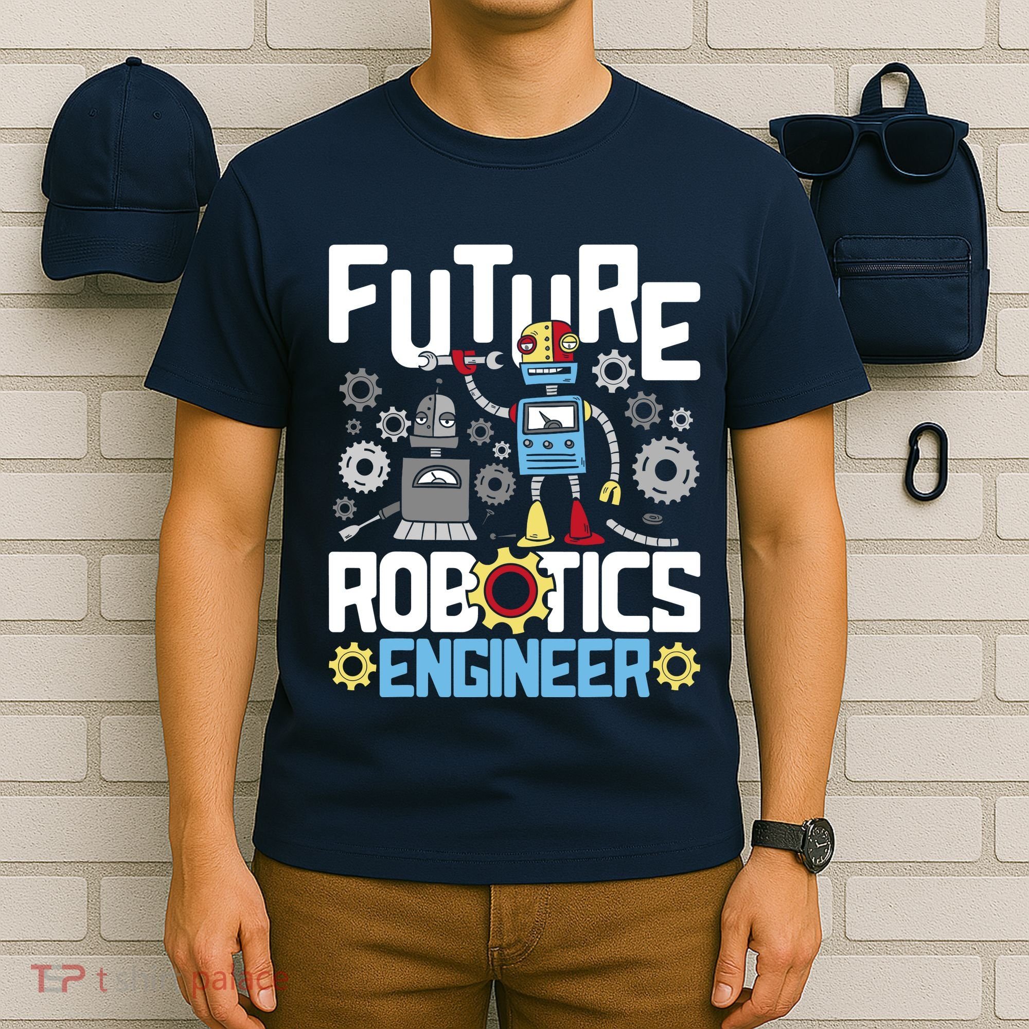 Future Robotics Engineer Engineering Robot Lover Cyborg T-Shirt