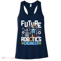 Future Robotics Engineer Engineering Robot Lover Cyborg Women's Tank Top thumb 0
