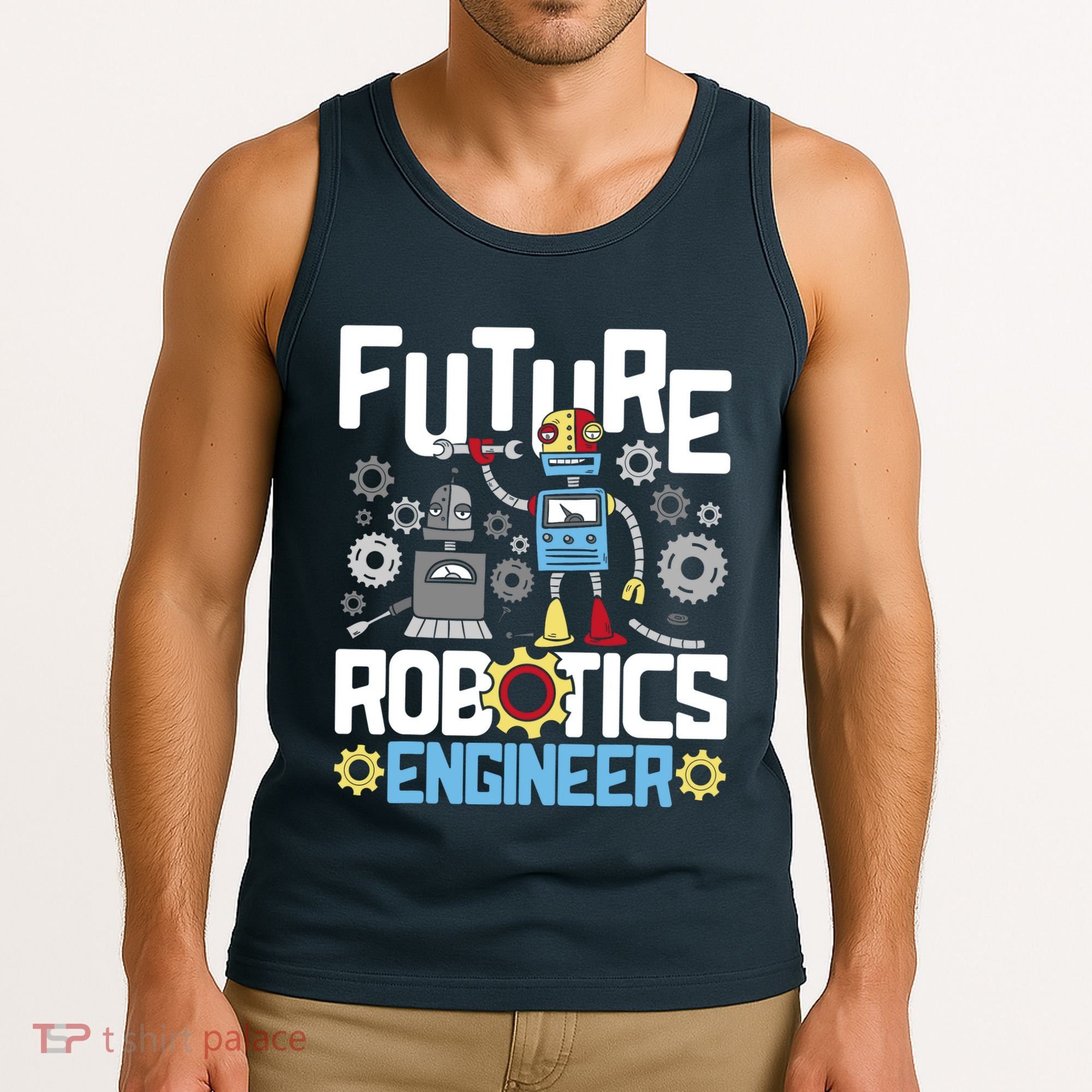 Future Robotics Engineer Engineering Robot Lover Cyborg Tank Top