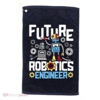 Future Robotics Engineer Engineering Robot Lover Cyborg Golf Towel thumb 0