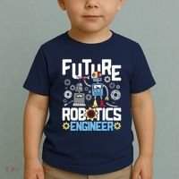 Future Robotics Engineer Engineering Robot Lover Cyborg Toddler T-Shirt thumb 2