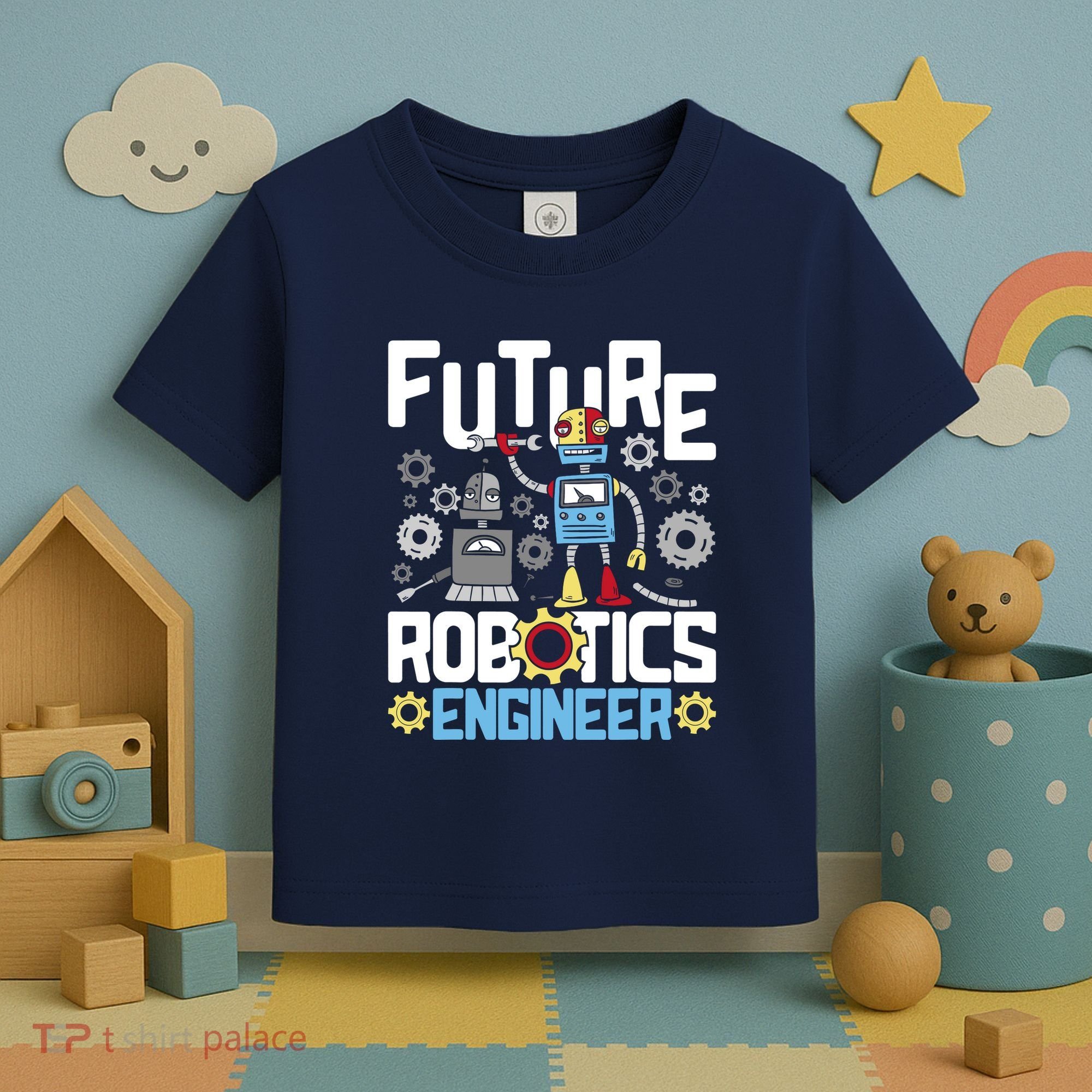 Future Robotics Engineer Engineering Robot Lover Cyborg Toddler T-Shirt