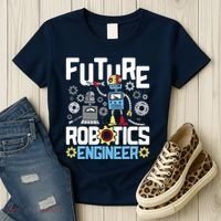 Future Robotics Engineer Engineering Robot Lover Cyborg Women's T-Shirt thumb 3