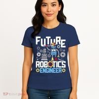 Future Robotics Engineer Engineering Robot Lover Cyborg Women's T-Shirt thumb 4