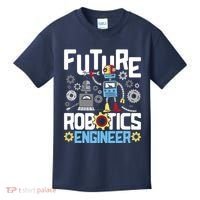 Future Robotics Engineer Engineering Robot Lover Cyborg Kids T-Shirt thumb 0
