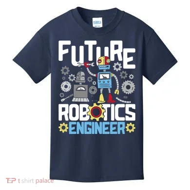Future Robotics Engineer Engineering Robot Lover Cyborg Kids T-Shirt