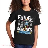 Future Robotics Engineer Engineering Robot Lover Cyborg Kids T-Shirt thumb 2