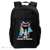 Funny Retro Everyday Is Trash Day Raccoon Backpack thumb 0