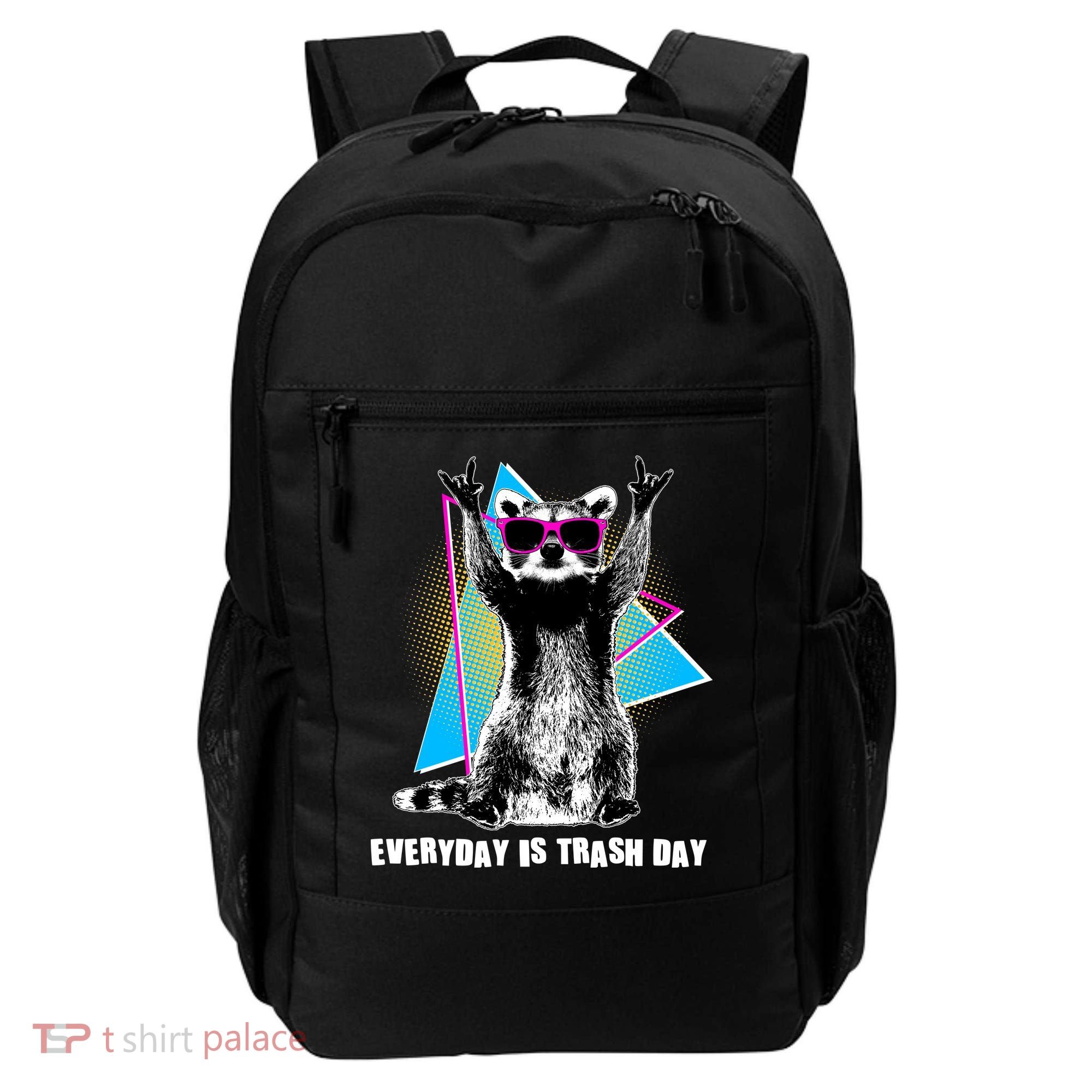 Funny Retro Everyday Is Trash Day Raccoon Backpack