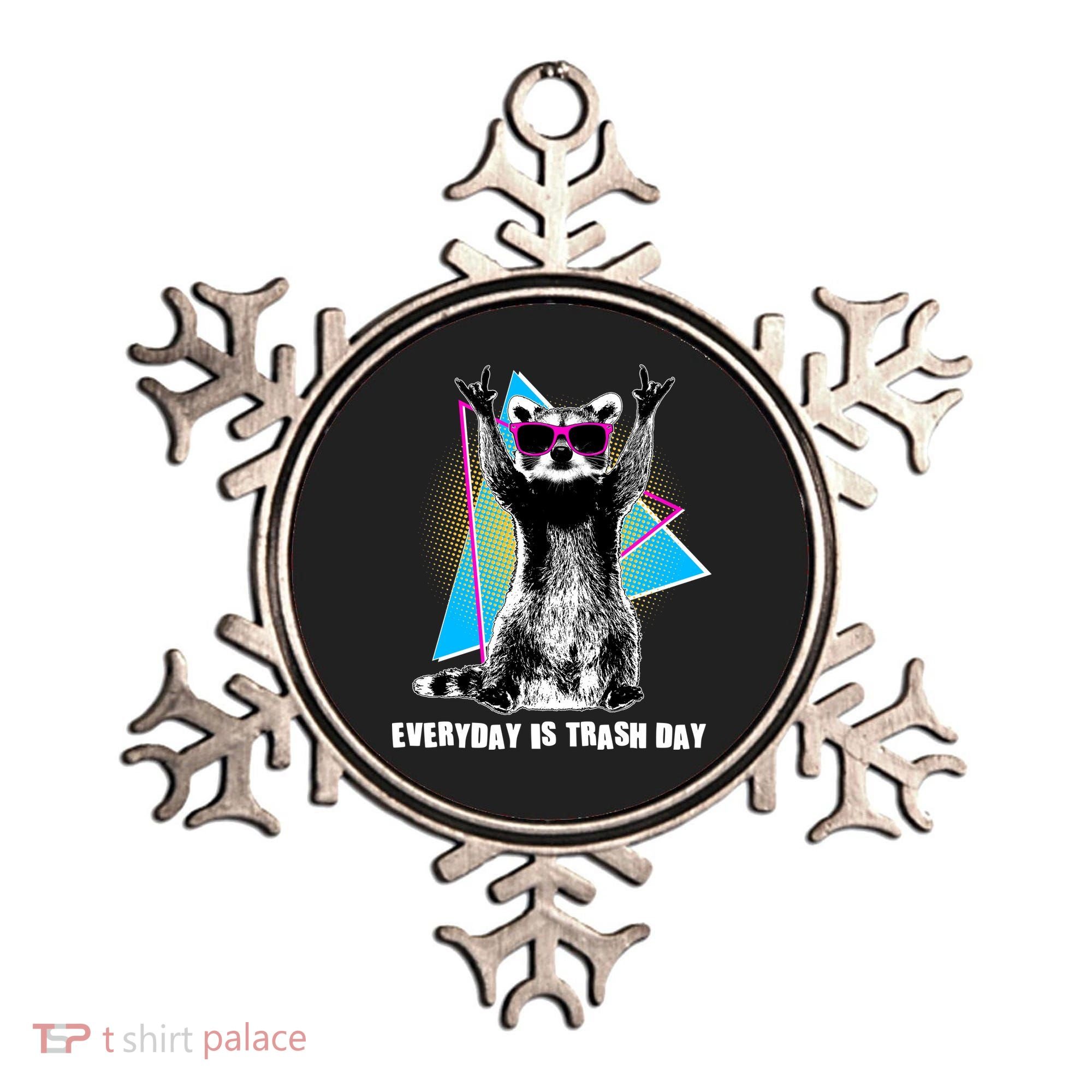 Funny Retro Everyday Is Trash Day Raccoon Ornament
