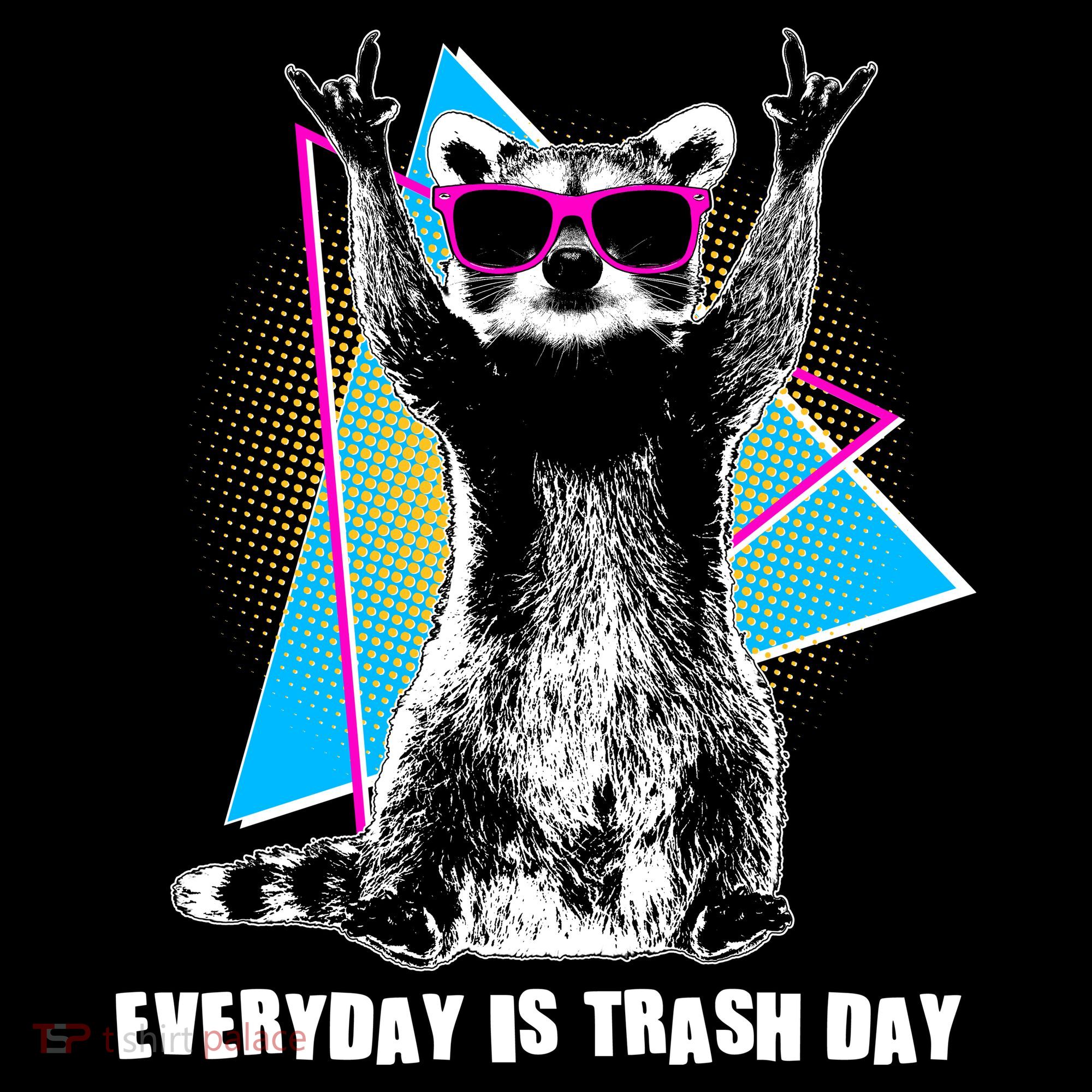 Funny Retro Everyday Is Trash Day Raccoon Ornament