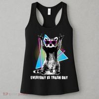 Funny Retro Everyday Is Trash Day Raccoon Women's Tank Top thumb 3