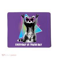 Funny Retro Everyday Is Trash Day Raccoon Mousepad thumb 0