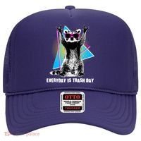 Funny Retro Everyday Is Trash Day Raccoon Hat thumb 0