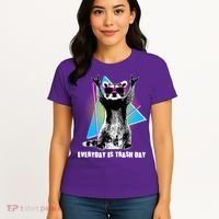 Funny Retro Everyday Is Trash Day Raccoon Women's T-Shirt thumb 4