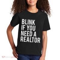 Funny Real Estate Agent Quote Blink If You Need A Realtor Kids T-Shirt thumb 2